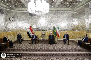 دیدار نخست وزیر عراق با تولیت آستان قدس رضوی