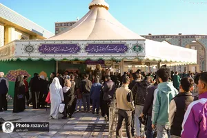 تشرف جمعی از عوامل رسانه ملی به حرم مطهر رضوی