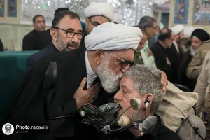 مراسم بزرگداشت آیت الله رئیسی در حرم مطهر رضوی