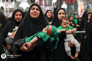 آیین معنوی &laquo;شیرخوارگان حسینی&raquo; در حرم مطهر رضوی