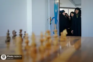 بازدید خواهران خدمه انتظامات حرم مطهر رضوی از خوابگاه &laquo;سرای نجمه خاتون سلام&zwnj;الله علیها&raquo;