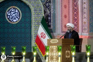 مراسم احیاء شب بیست و یکم ماه رمضان در حرم مطهر رضوی - 1