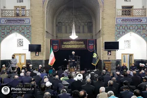 عزاداری روز شهادت امام صادق علیه&zwnj;السلام در حرم مطهر رضوی