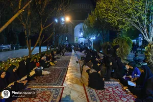 مراسم احیا شبهای قدر در آرامگاه خواجه&zwnj;ربیع