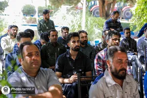 آئین بهره برداری از ماشین آلات کشاورزی جدید در مزرعه نمونه