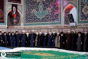 آیین خطبه&zwnj;خوانی شب شهادت امام رضا علیه&zwnj;السلام در حرم مطهر رضوی