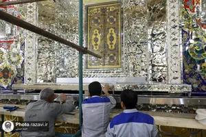 اصلاح نورپردازی روضه منور رضوی