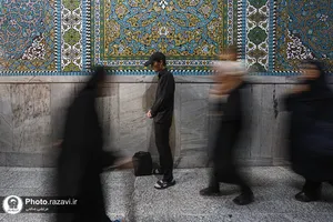حرم مطهر رضوی در شب رحلت پیامبر اکرم و شهادت امام حسن مجتبی علیهم&zwnj;السلام