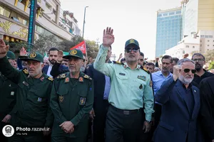 تشییع پیکر فرمانده قرارگاه عملیاتی سجاد سراوان در مشهد