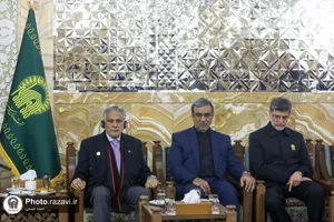 دیدار شرکت کنندگان بیست و هشتمین اجلاسیه سازمان اکو با تولیت آستان قدس رضوی-1