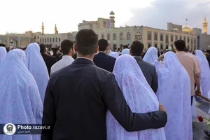 دیدار ۱۱۴ زوج دانشجوی دانشگاه&zwnj;های مشهد با تولیت آستان قدس رضوی