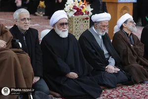 بزرگداشت آیت الله واعظ طبسی در حرم مطهر رضوی