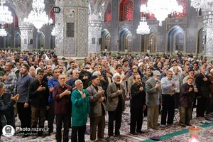 حال و هوای حرم مطهر رضوی در روز زیارتی امام رضا علیه&zwnj;السلام