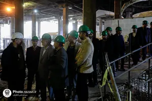 بازدید جمعی از مدیران بنیاد کرامت رضوی از پروژه&zwnj;های عمرانی حرم مطهر