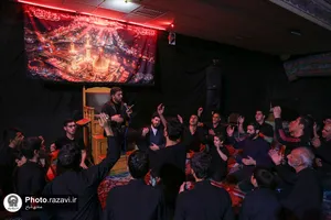 آیین سوگواری شب تاسوعای حسینی در دبیرستان امام رضا علیه السلام