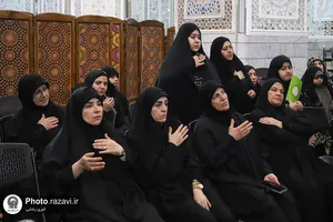 عزاداری بانوان عرب زبان در حرم مطهر رضوی
