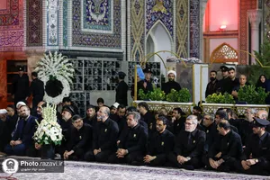 آیین خطبه&zwnj;خوانی شب عاشورای حسینی در حرم مطهر رضوی -2