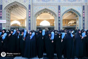 عزاداری خدام در روز شهادت امام رضا علیه السلام