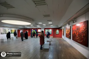 نمایشگاه آثار نقاشی خط محسن توسلی در نگارخانه رضوان