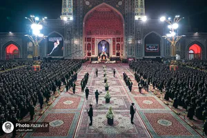 آئین خطبه&zwnj;خوانی شب عاشورا در حرم مطهر رضوی