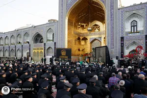 آیین اذن عزای ماه محرم در حرم مطهر رضوی-1