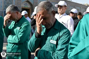 مراسم عزاداری خادمین حرم رضوی بمناسبت شهادت امام باقر علیه السلام