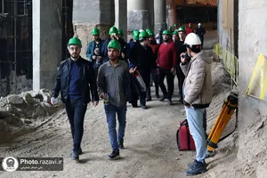 تور بازدید دانشجویان از پروژه&zwnj;های عمرانی حرم مطهر