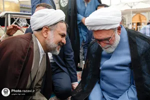 تشرف تولیت آستان قدس رضوی به حرم مطهر امیرالمومنین علیه&zwnj;السلام