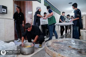 موکب خدمت رسانی دربیرستان امام رضا علیه&zwnj;السلام واحد چناران
