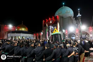 عزاداری هیئات مذهبی خراسان جنوبی در حسینیه حرم