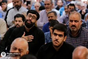 مراسم عزاداری روز شهادت امام جواد علیه السلام در رواق امام خمینی حرم مطهر رضوی