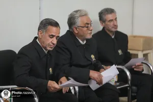 مراسم گلریزان آزادسازی زندانیان در حرم مطهر رضوی