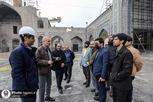 بازدید پرسنل حراست سازمان مرکزی از پروژه&zwnj;های عمرانی حرم مطهر رضوی