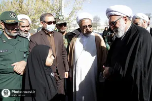 حضور تولیت آستان قدس ضوی در گلزار شهدا شهرستان قوچان