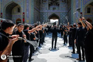 عزاداری روز اربعین حسینی در حرم مطهر رضوی