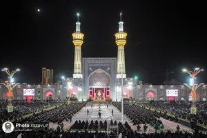 آئین خطبه&zwnj;خوانی شب شهادت امام حسین (ع) در حرم مطهر رضوی
