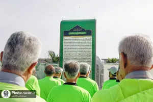 تشرف گروه دوچرخه سواری ارادتمندان امام رضا علیه&zwnj;السلام به حرم مطهر رضوی