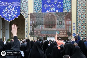 مراسم سخنرانی نوروزی رهبر معظم انقلاب اسلامی در حرم مطهر رضوی - 1