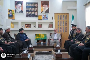 حضور کاروان خدام حرم مطهر رضوی در مسیر پیاده&zwnj;روی اربعین حسینی-1