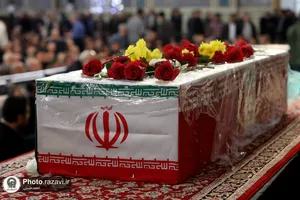 تشییع پیکر شهیده فاطمه دهقانی در مشهد
