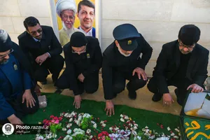 حضور خدام حرم مطهر رضوی در مجتمع حضرت فاطمه زهرا (س) لبنان