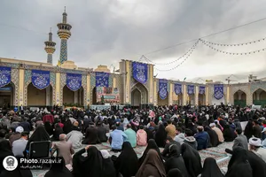 مراسم سخنرانی نوروزی رهبر معظم انقلاب اسلامی در حرم مطهر رضوی - 1