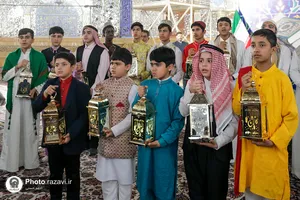 آیین سنتی &laquo;هل هلالک یا رمضان&raquo; در حرم مطهر رضوی