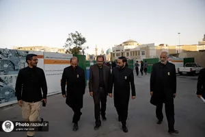 بازدید قائم مقام تولیت آستان قدس رضوی از خدمت&zwnj;رسانی مواکب اطراف حرم