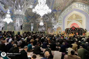 عزاداری روز شهادت حضرت امام کاظم(علیه&zwnj;السلام) در رواق امام خمینی حرم مطهر رضوی