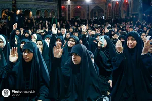 مراسم عزاداری ناشنوایان در حرم مطهر رضوی