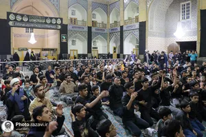 عزاداری نوجوانان در هفتمین روز شهادت امام حسین علیه السلام