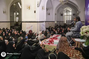 مراسم وداع با شهید گمنام دفاع مقدس در اعتکاف نوجوانان