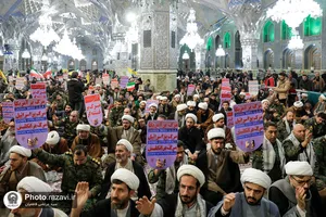 مراسم گرامیداشت حماسه ٩ دی در حرم مطهر رضوی