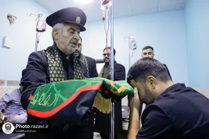 حضور کاروان سفیران امام رئوف علیه&zwnj;السلام در بیمارستان حضرت بتول شهر کوت